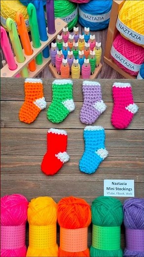 Easiest Mini Stockings Ever! (Tube Method) 🎄