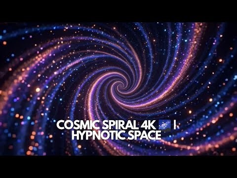 4K Cosmic Spiral Wallpaper🌌 | Hypnotic Space Vortex for Relaxation, Focus, and Meditation