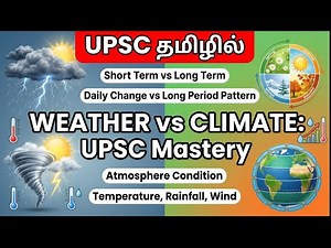 Weather vs Climate | Key Differences Explained | Geography | UPSC | TNPSC | தமிழ்
