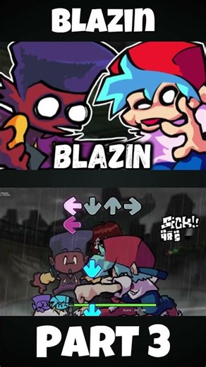 FNF - Blazin' (BF Mix) [PART 3] (FNF MOD) #shorts