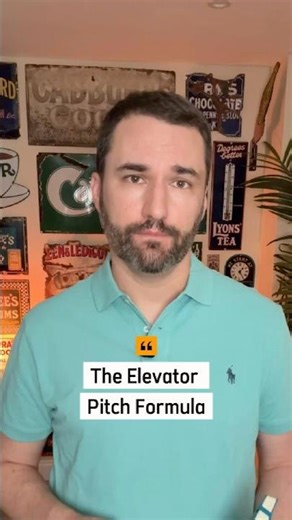 The elevator pitch formula that always works ⏱️#networking #career #manager #leadership #success