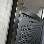 Safoner Aluminum RV Screen Door Guard 22"-31.5" Adjustable Pet Barrier - Heavy Duty Grille Protector for RV Trailer Camper, Scratch-Resistant, Assembly Required- Black