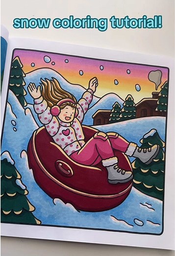 Snow Coloring Tutorial: Easy Techniques with Markers