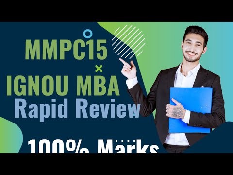 MMPC15 Rapid Review 100% marks oriented IGNOU MBA