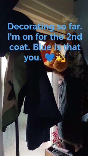 On for the 2nd coat in my hallway. Are you a blue person? I love it especially this powder blue.