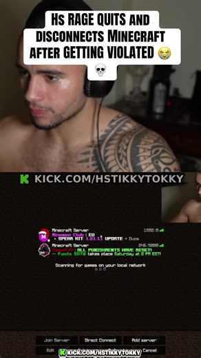 Minecraft Rage Quit: Hs Disconnects After Violation