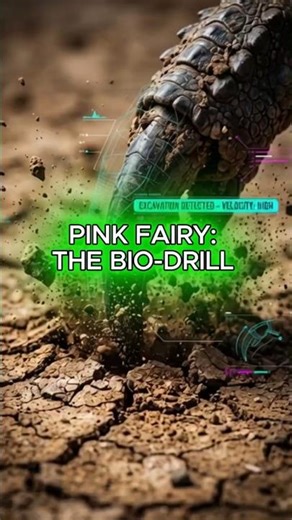 PINK FAIRY: THE BIO-DRILL 🌀⚡#biomimicry #engineering #science #manteandmani #animals #wildlife