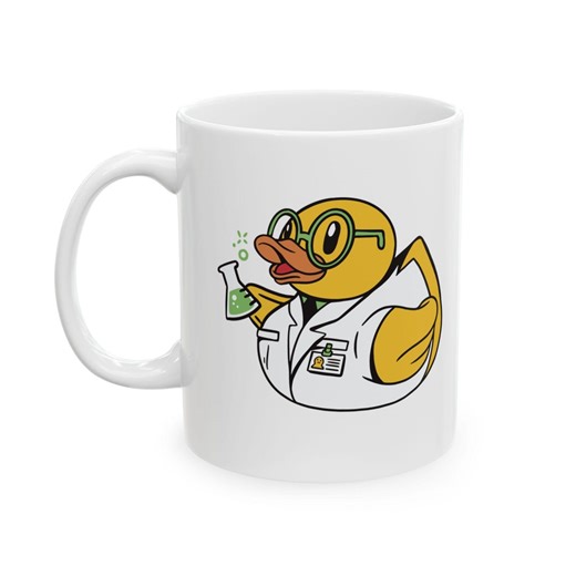 Scientist Rubber Duck Mug – Funny Duck Coffee Cup – Gift for Duck Lovers & Collectors - Etsy