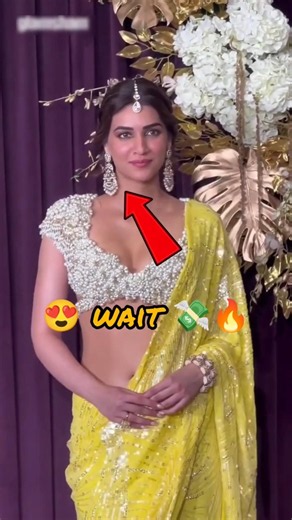 🔥Kriti Sanon Steals The Limelight In A Shimmering Yellow Saree! 😍 Multi-Lakh Royal Look Breakdown! ✨