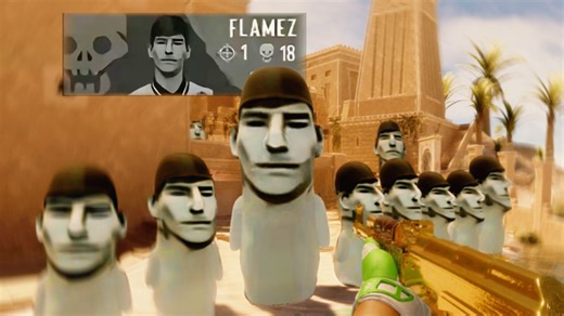 为纪念i18研发成果，CS2地图新增flameZ石像🗿🗿🗿