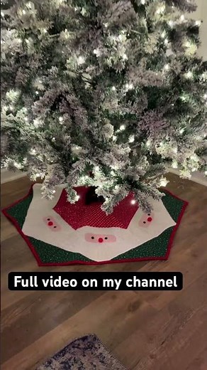 Make Your Own Santa Christmas Tree Skirt