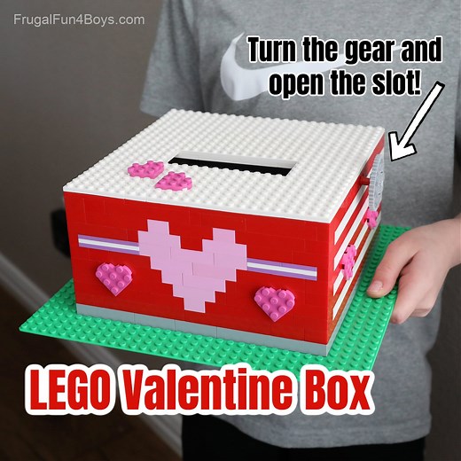 Build a Mechanical LEGO Valentine Box - Frugal Fun For Boys and Girls