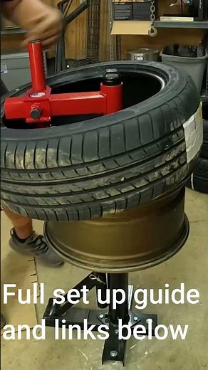 Tire change High speed | Manual tire changer | DIY tire changing #harborfreight #shorts #diy