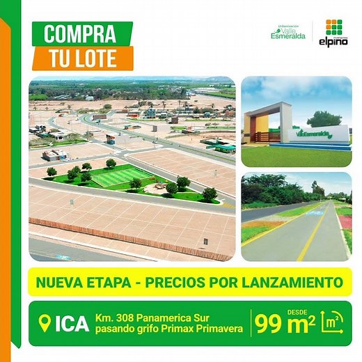 Valle Esmeralda Lotes. Terrenos Exclusivos en Ica