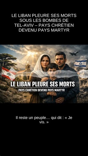 LE LIBAN PLEURE SES MORTS SOUS LES BOMBES DE TEL-AVIV – PAYS CHRÉTIEN DEVENU PAYS MARTYR - Le Liban