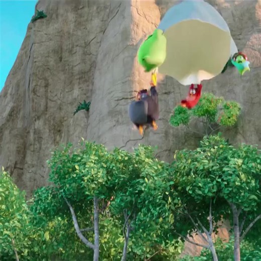 4 In The Angry Birds Movie 2, the flightless birds and the green pigs put aside their long-standing feud and form an unlikely alliance. When a vengeful eagle named Zeta begins launching giant, lava-filled ice balls from her arctic base, both Bird Island and Piggy Island are threatened. The story follows a highly capable