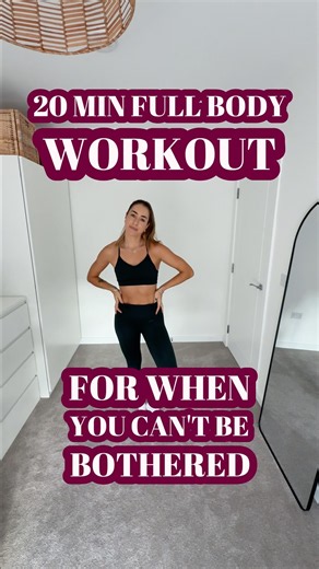 20-Min Full Body Workout for When You Can't Be Bothered 😅