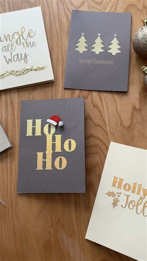 Feeling inspired by @tegan_jean’s (IG) Cricut Christmas card collection! With her Cricut Maker 3, she’s ready for the holidays. Plus, Cricut accessories are 20% off now* - It's the perfect time to stock up! What will you create with your Cricut this season? https://bit.ly/40vOgeE 🎄 Products used: Cricut Maker 3 Craft Cutting Machine Cricut Card Mat Cricut Cutaway Card Sampler Mix Neutral R40 Cricut Foil Transfer Kit Francheville Glitterati Gold (Glitter Kit) UHU PVA Glue Jolly & Joy 3D Christma