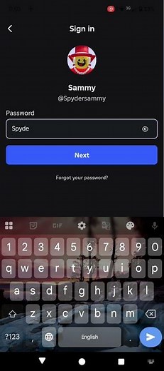 sammy real password try it👇