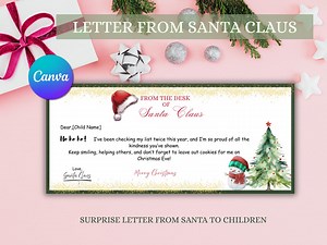 Editable Santa Envelope Printable | North Pole Mail Template (instant Download) - Etsy