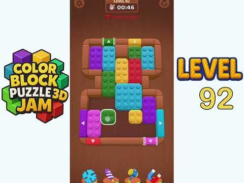Color Block Puzzle 3D Jam Level 92 Walkthrough Solution