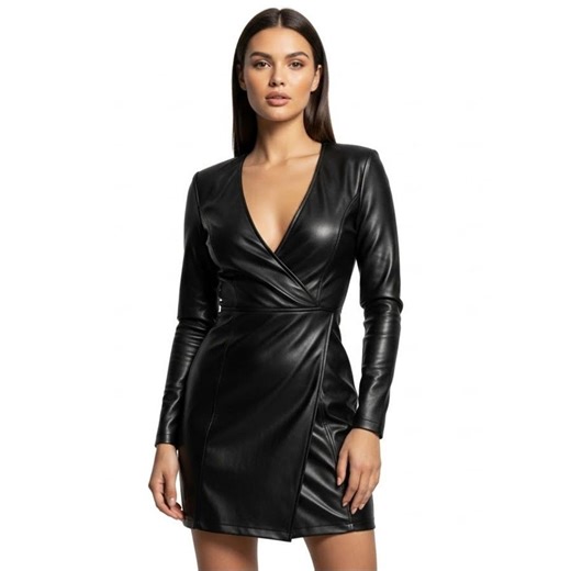 Women’s Leather Midi Dress | Sexy Spaghetti Strap Deep V Neck Dress | High Party & Club Dress | Handcrafted Genuine Leather | Gift for Her - Etsy