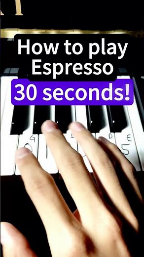 Espresso - easy piano tutorial