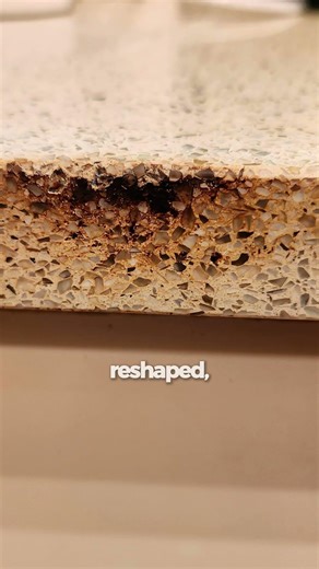Engineered Stone Benchtop Burn Repair | Edge Damage Restored To New Look