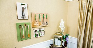 DIY Kitchen Utensil Wall Art