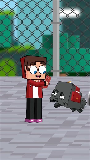 Finding Tiny Coal - How JJ Minecraft Saved Gave It a New Chance #minecraft #shorts