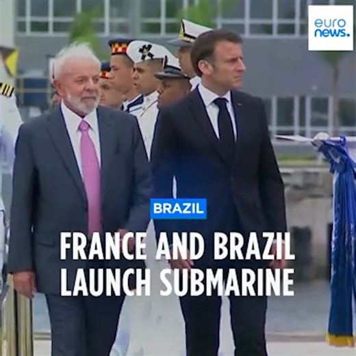 French President Emmanuel Macron and Brazilian Lula da Silva launched a diesel-powered submarine built in Brazil with French technology at the Itaguai shipyard outside Rio de Janeiro. This is the third submarine delivered by Paris to Brasilia. It is part of a Prosub program launched by former French president Nicolas Sarkozy and Da Silva in 2008. Macron is the first French president to visit Brazil in 11 years. The officials are meeting this week to revive the relationship between the countries 