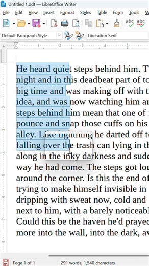 How to select text vertically in libre office writer,MS word & aother word Processors | #shorts