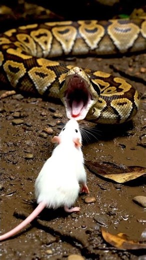 Snake won't eat rat!