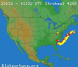 Current lightning map... lots over the Atlantic this Friday night! www.mikesweatherpage.com | Mike's Weather Page