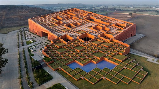 Sanjay Puri Architects references stepped wells for Indian university