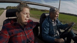 Robbie and Danielle test out a street legal custom hotrod! | American Pickers on The History Channel