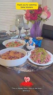 Viral Albalo Polo ba Morgh | Traditional Persian Sour Cherry Rice & Chicken آلبالو پلو با مرغ