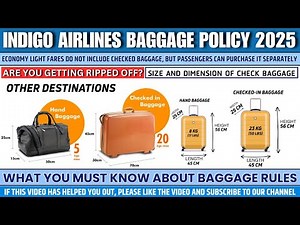 IndiGo Airlines Baggage Policy 2025 ✈️ | Cabin & Checked Luggage Rules Explained!