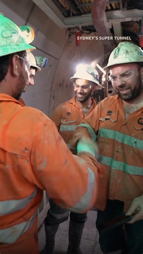 13K views · 63 reactions | BREAKTHROUGH!  Deep beneath Sydney Harbour, the final wall of the Sydney Metro tunnel comes crashing down - 2.5 years in the making. Sydney's Super Tunnel | New season now streaming | SBS Australia | Facebook