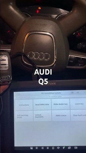 Audi Q5 key programing Xtool D9HD