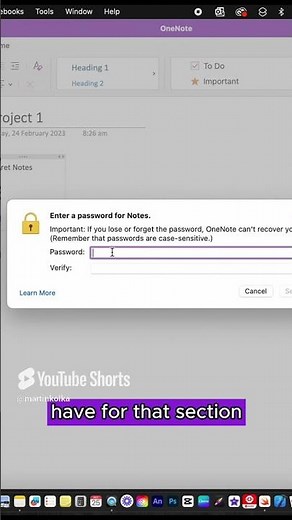 How To Password Protect OneNote