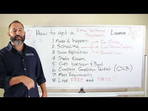 How to get a Low Voltage Contractors License in 2023 (C7) - CLS