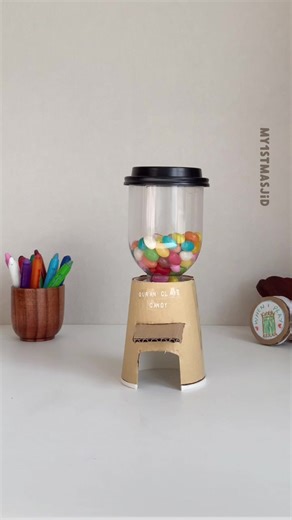 1.9K views · 23 reactions | DIY Candy Dispenser We made a DIY Candy Dispenser for our Jelly Beans using a plastic bottle and paper cup ✨ A wonderful craft using recycled bits from around the home. We will be using our candy dispenser in our Quran Class to keep things sweet  #CandyDispenser #DIYCandyDispenser #CandyCrafts #CandyProjects #SweetTreats #CandyLover #HomemadeCandy #CandyFun #DIYCandy #CandyTime Art of Pinterest | Art of Pinterest | Facebook