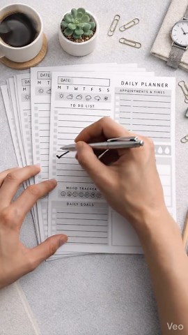 Daily Planner Printable | Minimalist PDF | A4 US Letter | Productivity Planner | Instant Download - Etsy