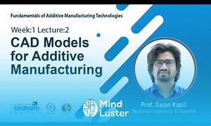 Mind Luster - Learn Lec 2 CAD Models for Additive Manufacturing