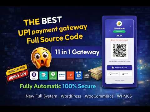 11 in 1 UPI Payment Gateway Source Code || Complete Setup || Free Download