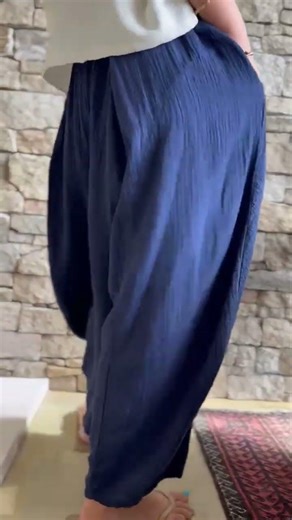 Tasha Cushion Cotton Sia Barrel Pant Navy
