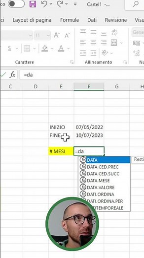 Excel Facile: Calcolare il numero di mesi tra due date