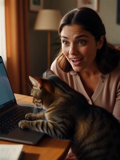 🐱 Le chat influenceur Julie travaillait dans son salon quand elle entendit un cliquetis étrange venant de son ordinateur. En se retournant, elle découvrit son chat, Muffin, assis fièrement devant l’écran. Quelques minutes plus tard, son téléphone vibra : notifications de nouvelles activités. Muffin venait de s’abonner à 12 chaînes YouTube et avait laissé plusieurs commentaires sur des vidéos de souris et de lasers. Julie éclata de rire en voyant son chat, patte posée sur le trackpad, concentré 