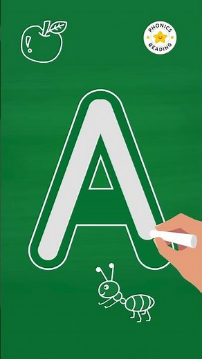 Letter Formation Capital letter A #letterformation #toddlereducation